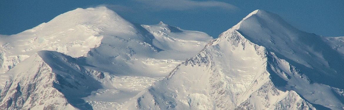 Snow capped mountains